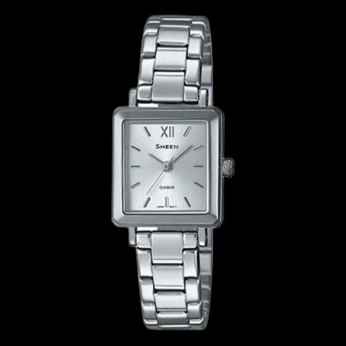 CASIO SHEEN Sapphire Crystal Waterproof Silver Analog