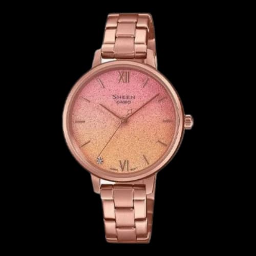 CASIO Analog 'Gradient Rose Gold' (Women's)