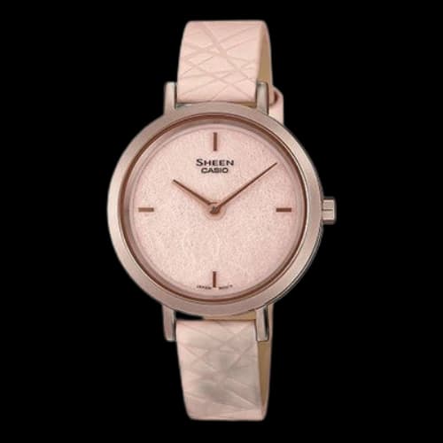 Casio Sheen Minimalistic Business Analog Watch 'Gold Pink'