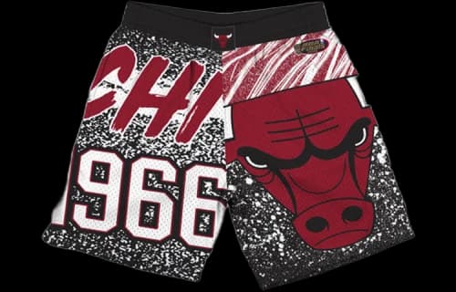 Mitchell & Ness x NBA Jumbotron Sublimated Shorts 'Chicago Bulls'