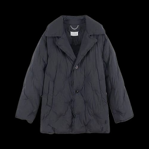 Maison Margiela Embossed Detail Padded Coat 'Black'