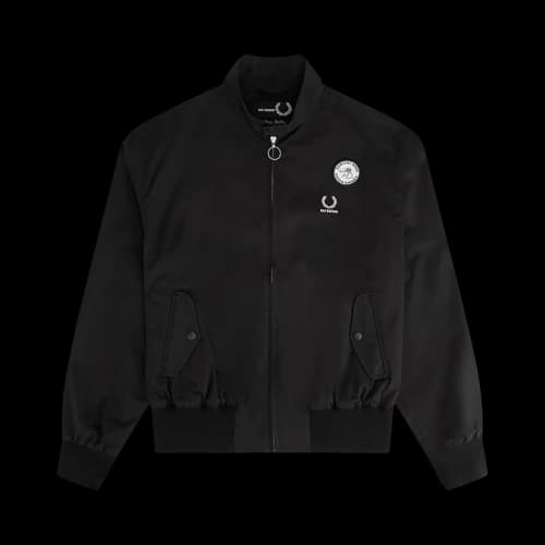 Fred Perry x Raf Simons Embroidered Harrington Jacket 'Black'