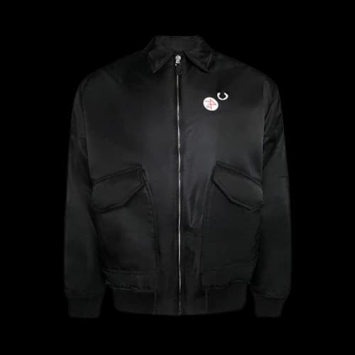 Fred Perry x Raf Simons Printed Flight Jacket 'Black'