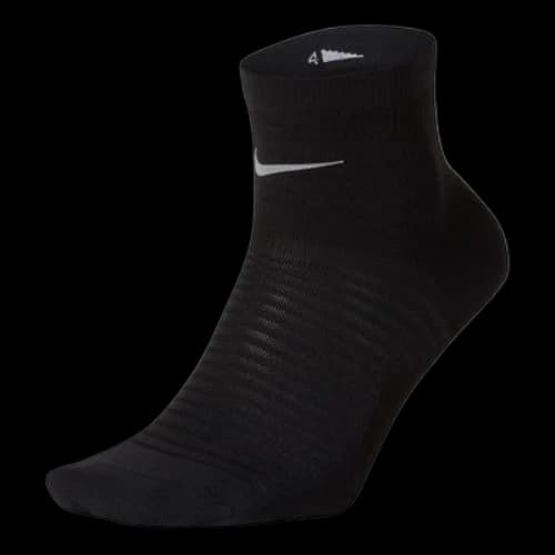 Nike Spark Lightweight Solid Color logo Sports Training Mid Calf Socks One Pair Black