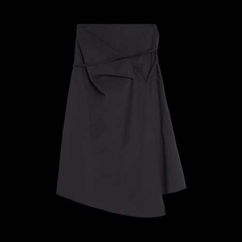 Lemaire Asymmetrical Tied Skirt 'Midnight Indigo'