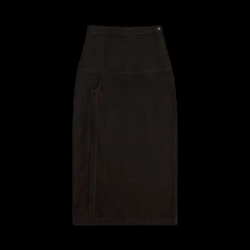Lemaire Skirt With Slit 'Black'