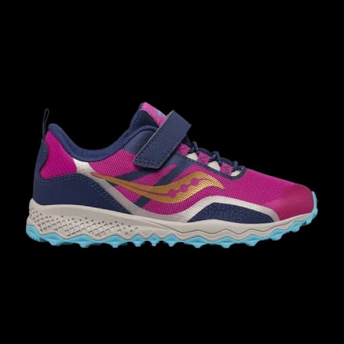 Saucony Peregrine 12 Shield A/C Big Kid 'Navy Pink'