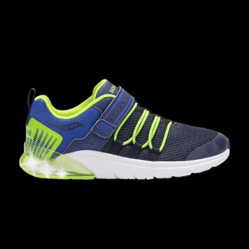 Saucony Flash Glow 2.0 Big Kid 'Navy Green'