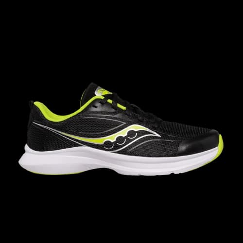 Saucony Kinvara 13 Big Kid 'Black Lime'