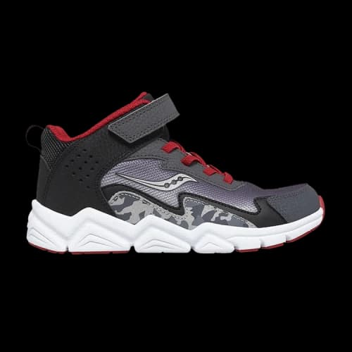 Saucony Flash A/C Mid Big Kid 'Grey Red Camo'