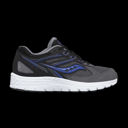 Saucony Cohesion 14 Lace Big Kid 'Black Grey Blue'