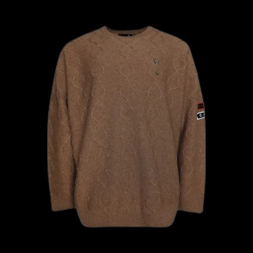 Fred Perry x Raf Simons Patched Oversized Jumper 'Almond'