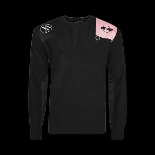 Fred Perry x Raf Simons Printed Military Jumper 'Black'