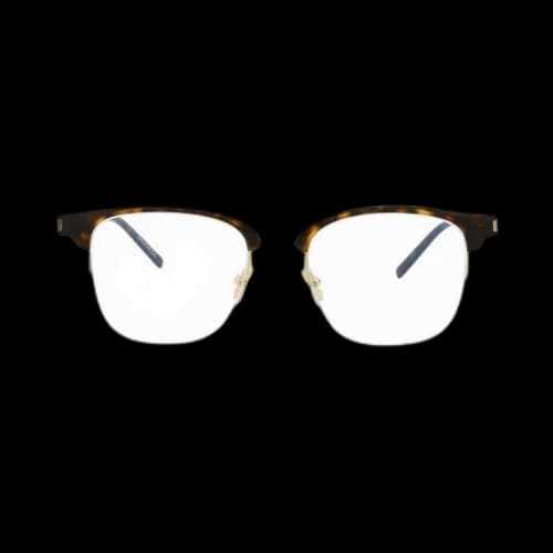 Saint Laurent Square Optical Glasses 'Avana/Transparent'