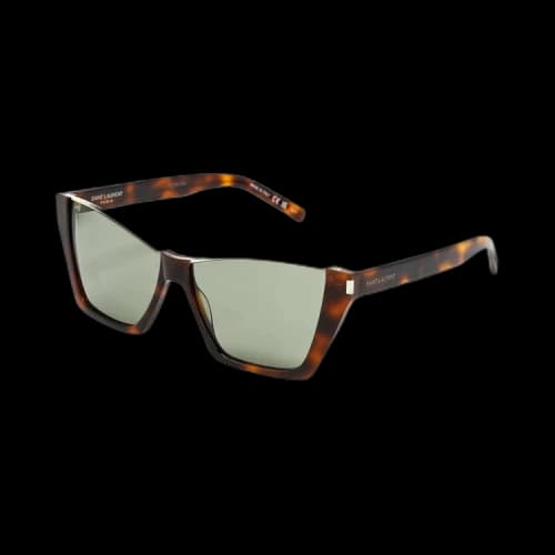 Saint Laurent Kate Sunglasses 'Havana/Green'