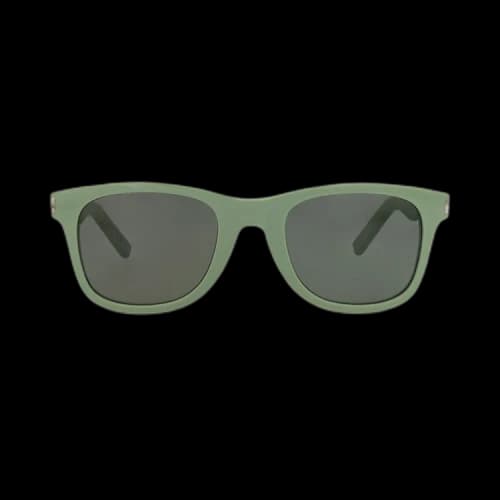 Saint Laurent Square Sunglasses 'Green/Grey'