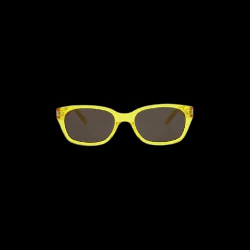 Saint Laurent Oval Frame Sunglasses 'Yellow/Black'