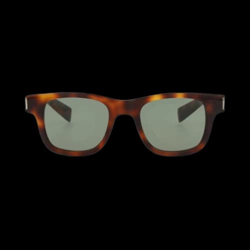Saint Laurent Square Sunglasses 'Havana/Green'