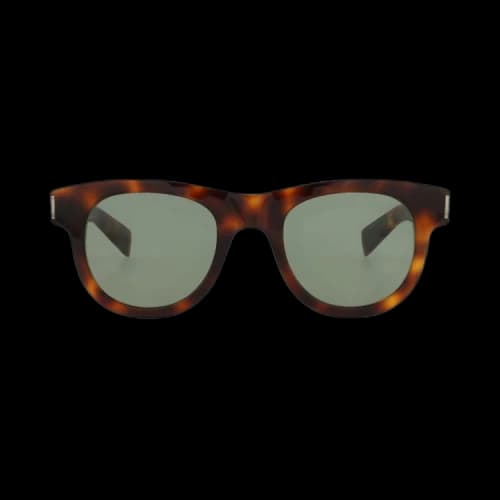 Saint Laurent Round Sunglasses 'Havana/Green'