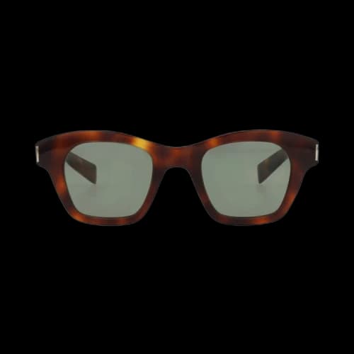 Saint Laurent Square Sunglasses 'Havana/Green'