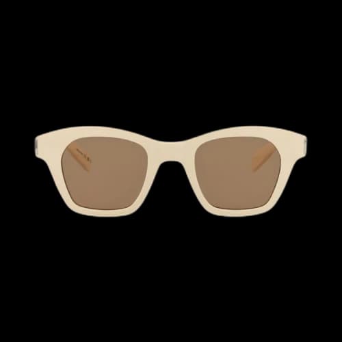 Saint Laurent Square Sunglasses 'Ivory/Brown'