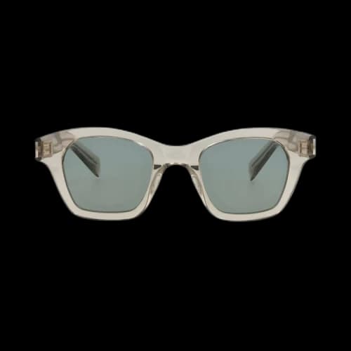 Saint Laurent Square Sunglasses 'Beige/Green'