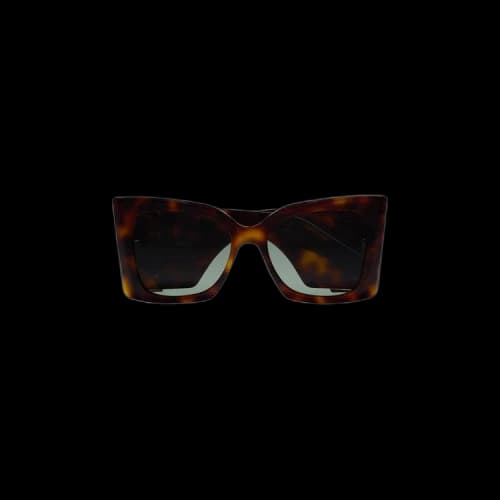Saint Laurent Oversize Cat Eye Sunglasses 'Havana'