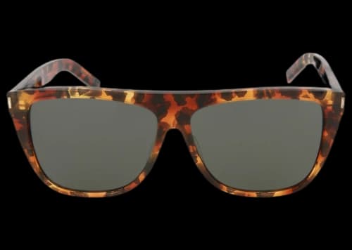 Saint Laurent Square-Frame Acetate Sunglasses Havana/Grey (SL1-30000164-015)