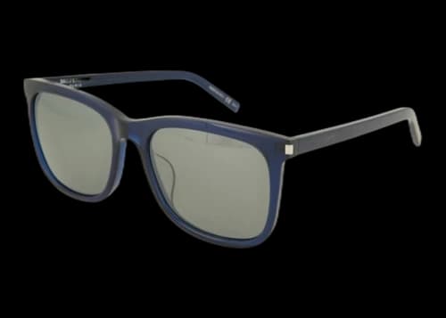 Saint Laurent Square Sunglasses Blue/Blue/Silver (SL116K-30000489-003)