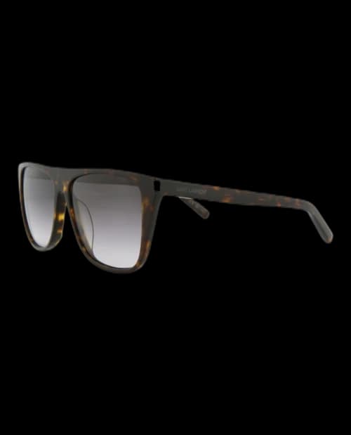 Saint Laurent Square Rectangle Sunglasses Havana/Havana/Grey (SL1F-30006302-003)
