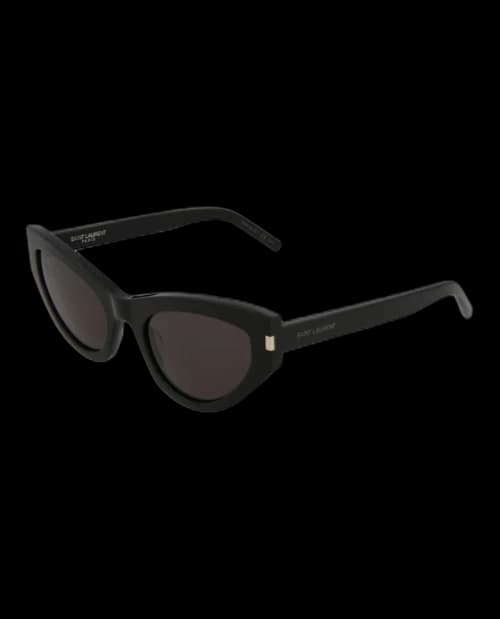 Saint Laurent Cat Eye Sunglasses Black/Black/Grey (SL215GRACE-30002633-001)