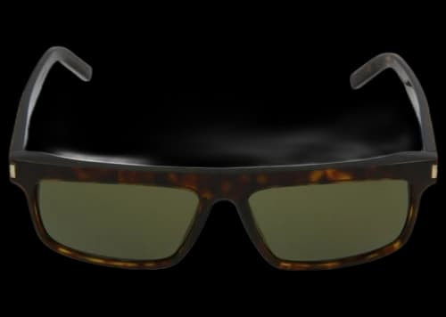 Saint Laurent Square-Frame Acetate Sunglasses Havana/Green (SL246-30006121-002)