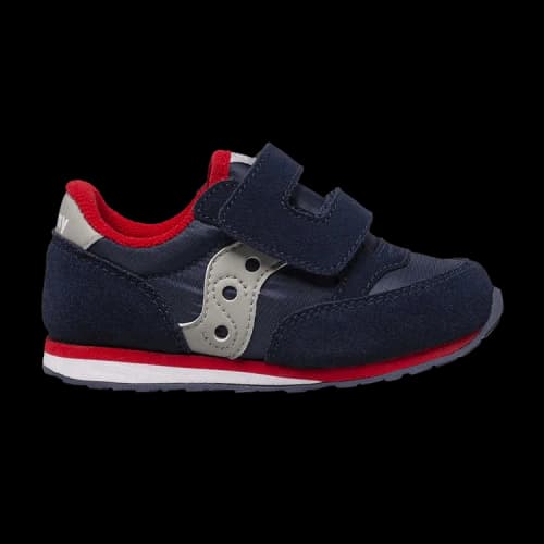Saucony Jazz Hook & Loop Big Kid 'Navy Grey Red'