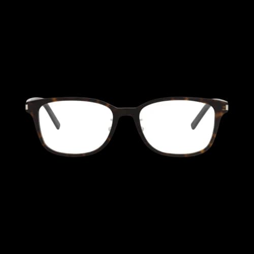 Saint Laurent Square-Frame Recycled Acetate Optical Frames 'Havana/Transparent'