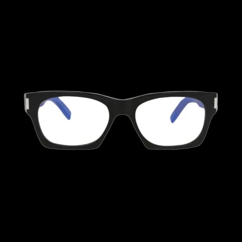 Saint Laurent Square-Frame Acetate Sunglasses Black Black Grey (SL402-30009329-013)