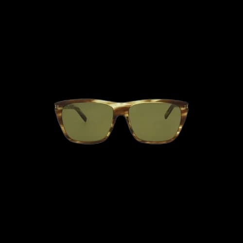 Saint Laurent Square Frame Acetate Sunglasses 'Brown'