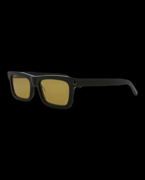 Saint Laurent Square Sunglasses Black/Black/Yellow (SL461BETTY-30011401-008)