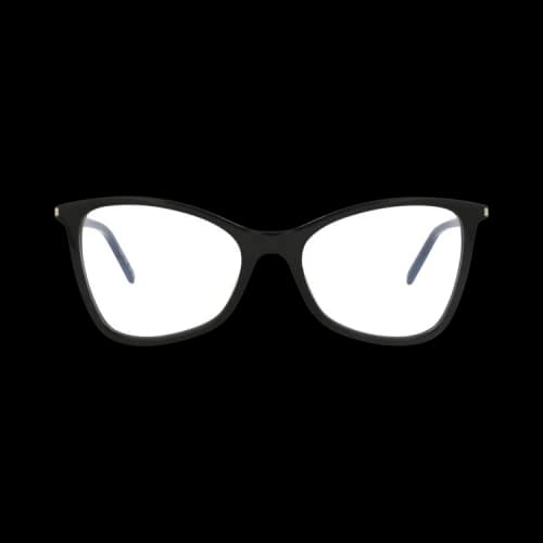 Saint Laurent Cat Eye-Frame Acetate Optical Frames 'Black/Transparent'