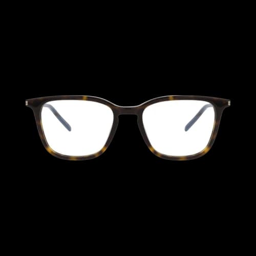 Saint Laurent Square-Frame Acetate Optical Frames 'Havana/Transparent'
