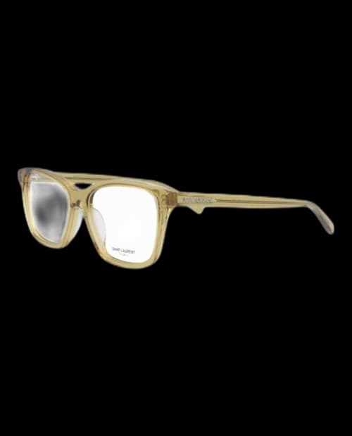 Saint Laurent Square Eyeglasses Yellow/Yellow/Transparent (SL482-30011684-005)