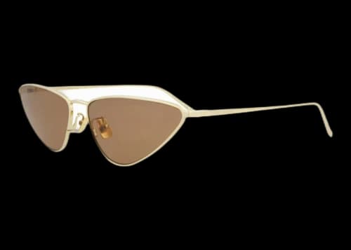 Saint Laurent Cat Eye Sunglasses Gold/Brown (SL487-30011583-003)