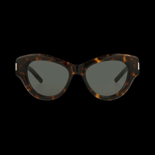 Saint Laurent Cat Eye-Frame Acetate Sunglasses Havana Havana Grey (SL506-30013051-002)