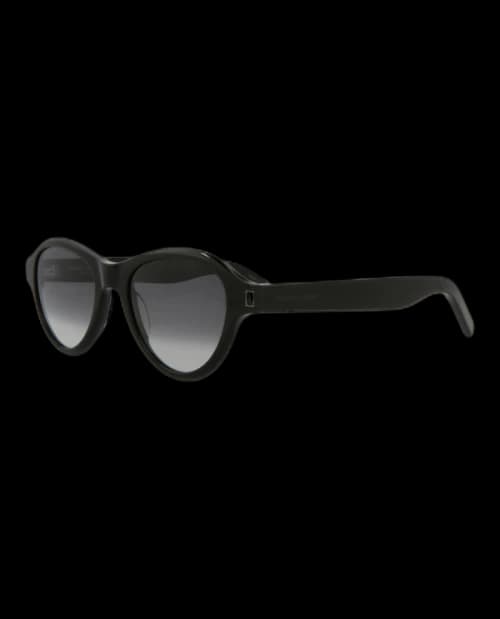 Saint Laurent Round Oval Sunglasses Black/Black/Grey (SL520SUNSE-30013041-001)
