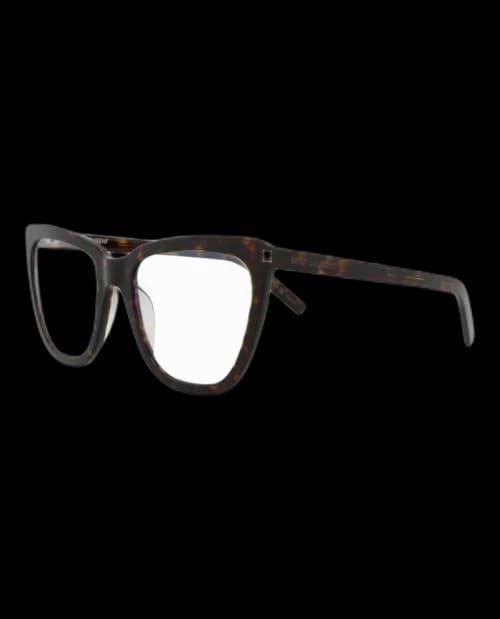 Saint Laurent Cat Eye Sunglasses Havana/Havana/Transparent (SL548SLIM-30013713-007)