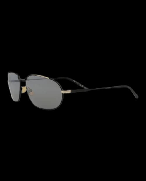 Saint Laurent Round Oval Sunglasses Black/Black/Silver (SL561-30013779-003)