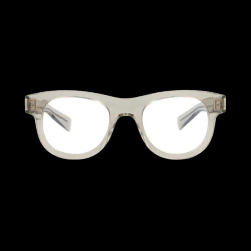 Saint Laurent Round-Frame Recycled Acetate Optical Frames Beige Beige Transparent (SL571OPT-30014071-004)