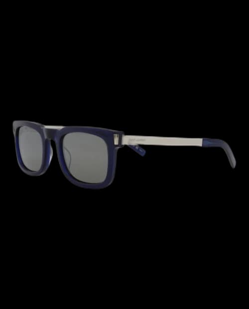 Saint Laurent Square Rectangle Sunglasses Blue/Silver (SL581-30014111-006)
