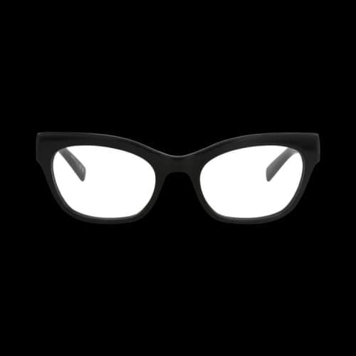 Saint Laurent Cat Eye-Frame Recycled Acetate Optical Frames 'Black/Transparent'