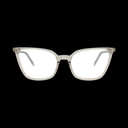Saint Laurent Cat Eye-Frame Recycled Acetate Optical Frames 'Beige/Transparent'