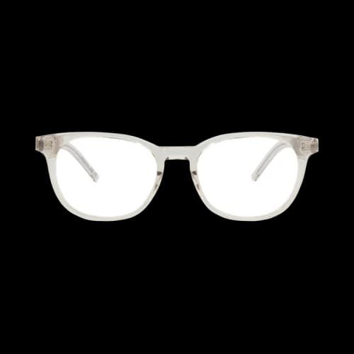 Saint Laurent Round-Frame Recycled Acetate Optical Frames Beige Beige Transparent (SLM111-30014324-004)